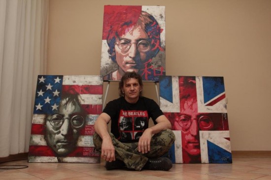 Выставка Виталия Щербака «Джон Леннон — Человек Мира»