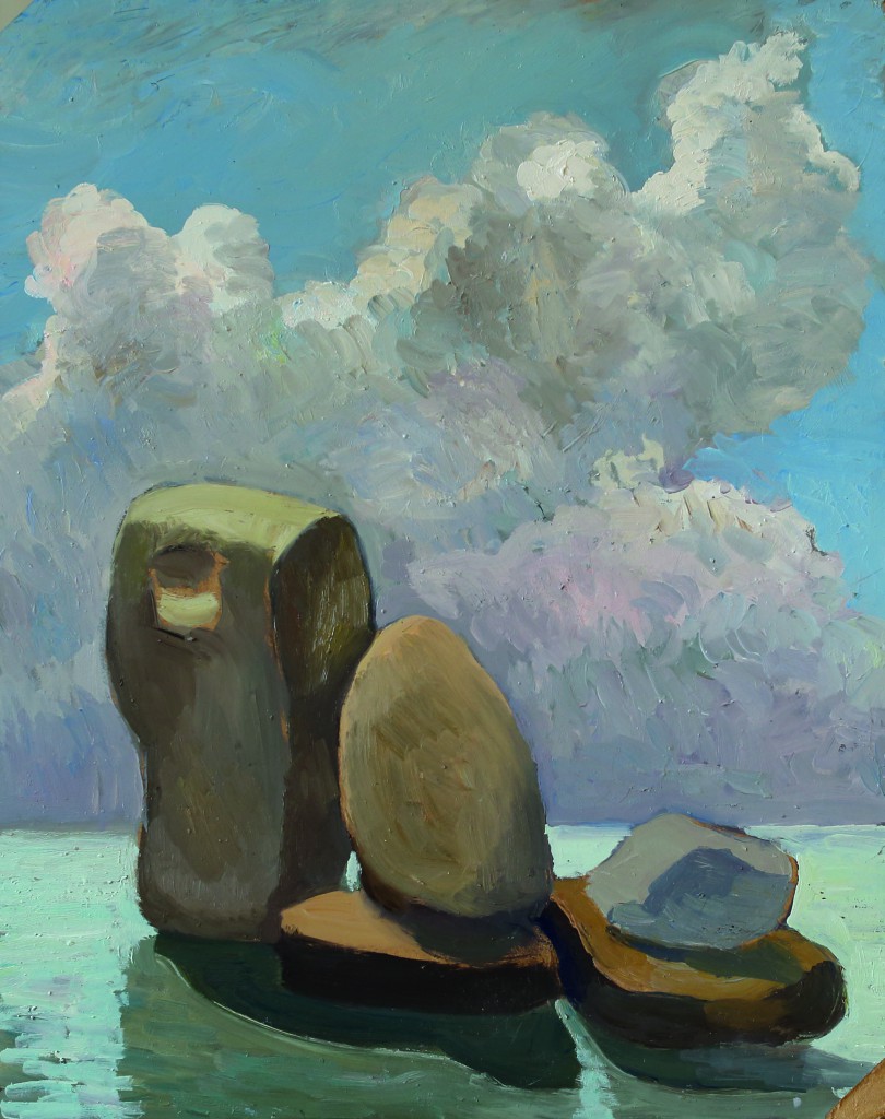Валерий Кульченко. Ноев ковчег. К.,м. 50х 30. 2012 год