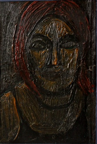Валерий Кульченко. Ночной портрет. К., м. 30 х 40, 1965 г.
