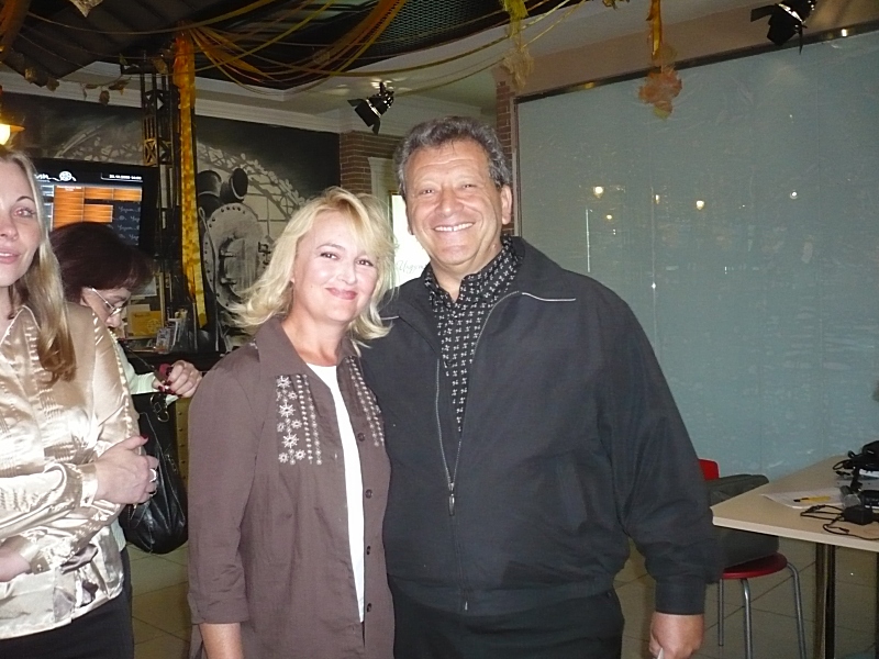 Galina Pilipenko and the father of "Yeralash" - Boris Grachevsky in Rostov-on-don in 2009.Галина Пилипенко и папа "Ералаша" - Борис Грачевский в Ростове в 2009 году