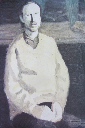 Портрет художника Кульченко. Автор: Тимофей Теряев. Холст, масло, 100 х 130. 1990 год
